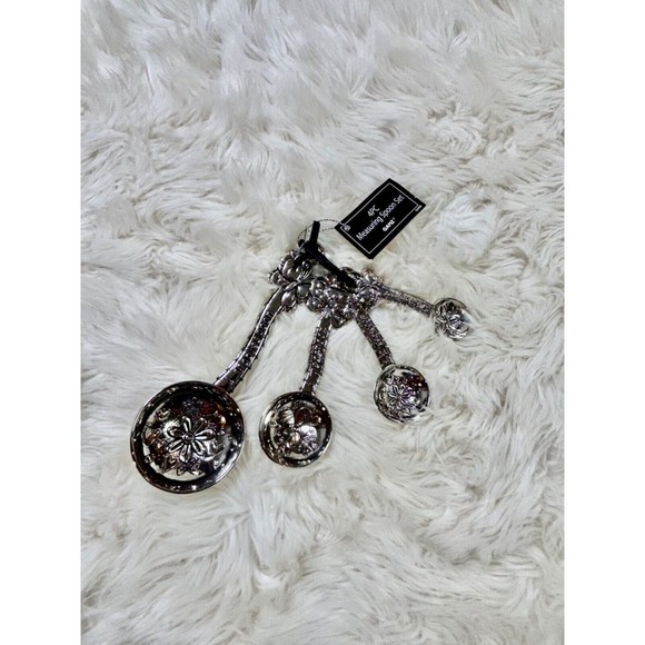 Ganz Decorative Measuring Spoons Flower Butterfly - Picture 1 of 3